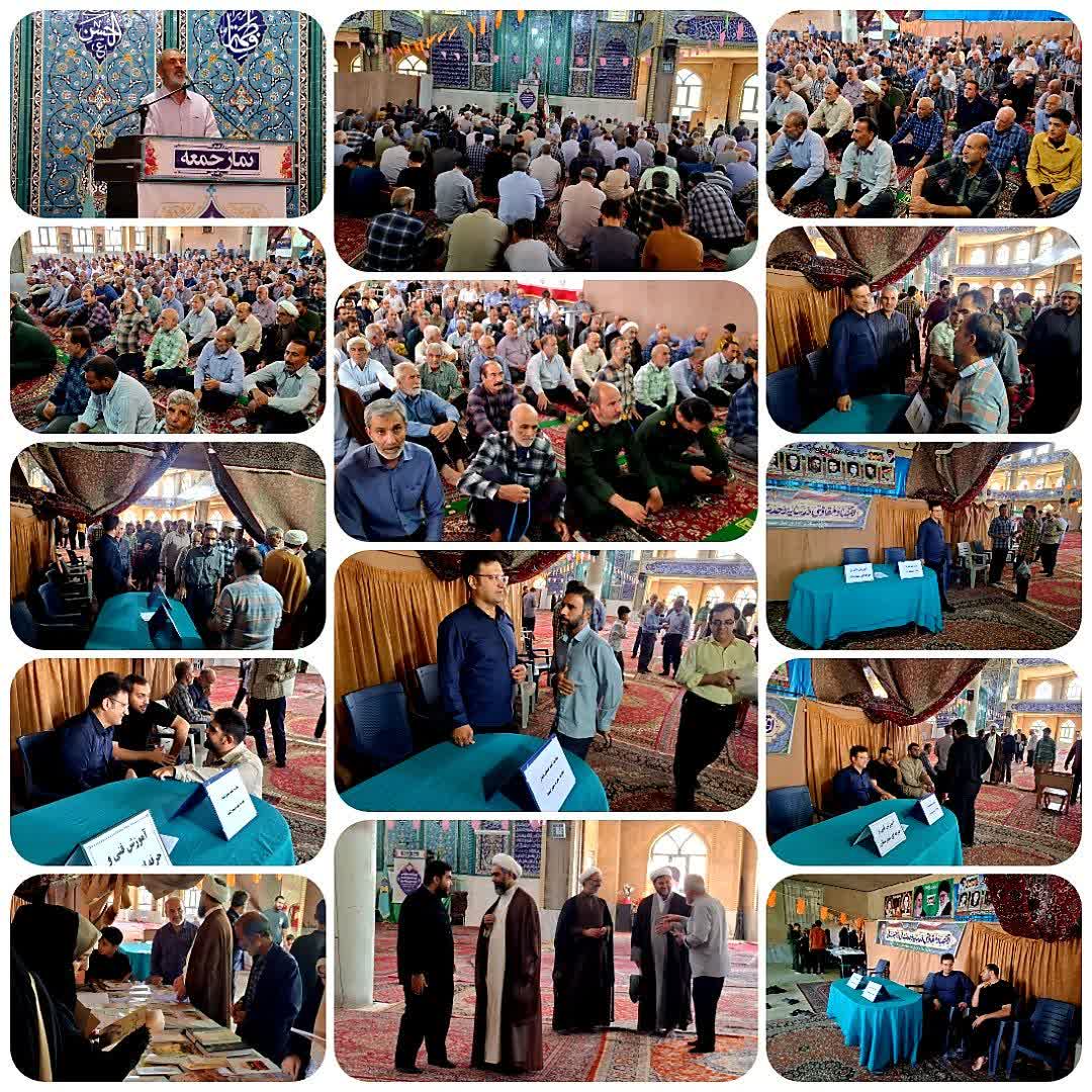 برپایی میز خدمت مسئولین محترم اجرایی شهرستان، بخش و شهردرمسجدجامع محله کرافشان (مصلی نمازجمعه)